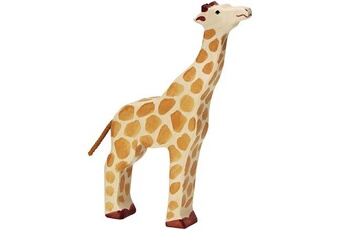 figurine de collection holztiger figurine en bois giraffe