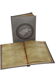 figurine de collection sd toys game of thrones - cahier a5 lumineux stark