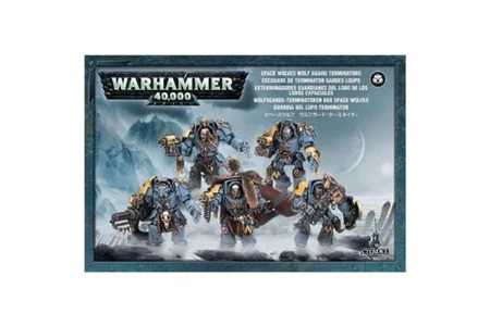 Figurine de collection Warhammer Boite de 5 figurines 40.000 Escouade de terminator gardes loups