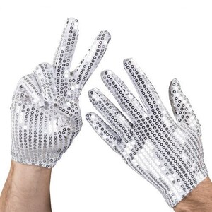 NYGGTYK 4 Paires De Gants Sans Doigts Et Avec Doigts à Paillettes Argentées - Gants Métalliques Brillants Pour Femmes, Idéaux Halloween, Carnaval Et Soirées