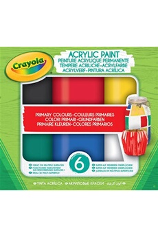 autres jeux créatifs crayola kit créatif acrylic paint couleurs primaires