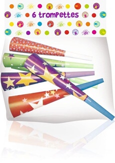 Trompette cartons 6 pièces