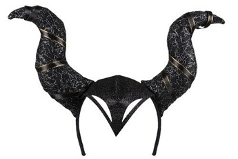 diadème à cornes noir