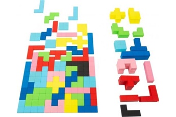 puzzle small foot set tetris-puzzelde jeu bois junior 114-pièces