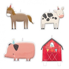 Set de bougies de ferme 4 pièces