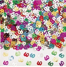 confetti '60' multicolore 14 grammes