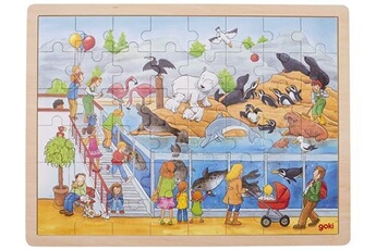 puzzle goki zoo en bois puzzle de 48 pièces