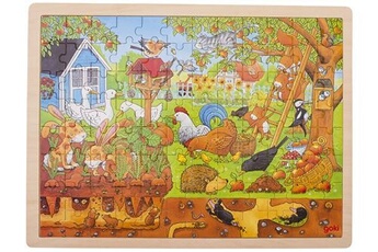 puzzle goki de jardin en bois de scie sauteuse 96 pièces