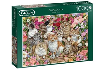 puzzle falcon puzzle floral cats 1000 pièces
