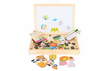 puzzle generique dessin tableau d'écriture puzzle magnétique double face cadeaux pour enfants jouet éducatif