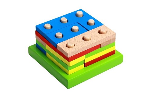 Puzzle GENERIQUE Puzzle en bois Montessori jouet pour enfants planche tri  géométrique jouet éducatif pour enfants - Multicolore