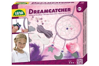 autres jeux créatifs lena faites votre propre dreamcatcher girls acier inoxydable/laine violette 8-pièces