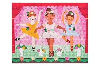 puzzle petitcollage petit collage puzzle ballerine à deux faces 100 pièces