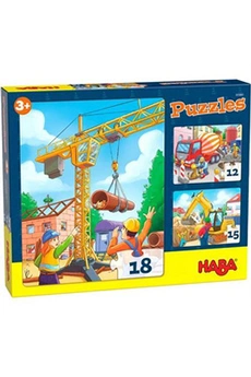 puzzle haba puzzles enfant engins de chantier