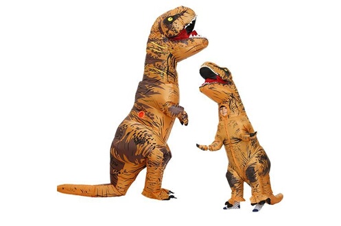 Accessoire de déguisement GENERIQUE Lot de 2 Costume ​Dinosaure Gonflable  Cosplay T-Rex enfant et adulte Taille