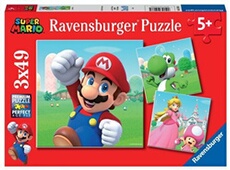 3 puzzles 49 Teile Super Mario Ravensburger