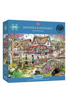 puzzle gibson puzzle 1000 pièces daffodils & ducklingss carton multicolore