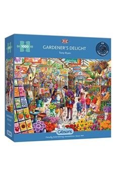puzzle gibson puzzle 1000 pièces gardener's delights carton multicolore
