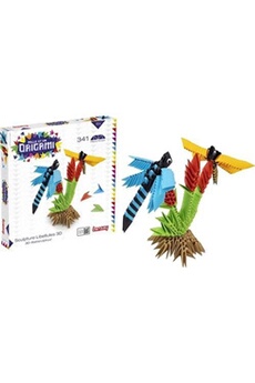 autres jeux créatifs lansay kit créatif mille et un origami sculpture 3d libellules
