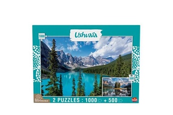 puzzle goliath - puzzle - collection ushuaia -lac de moraine et lac de maligne (canada)