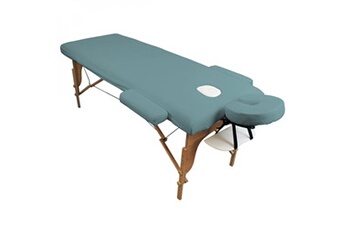 accessoire soin du linge vivezen drap housse de protection 4 pièces en éponge pour table de massage - bleu pastel -