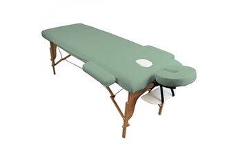 accessoire soin du linge vivezen drap housse de protection 4 pièces en éponge pour table de massage - vert pastel -