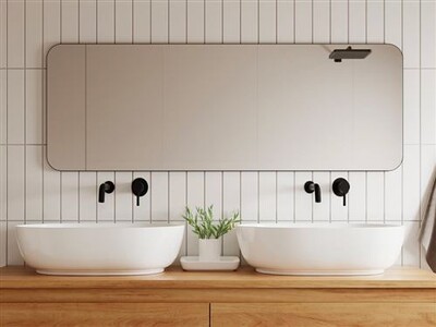 Miroir de décoration Vente-Unique.com Miroir de salle de bain rectangle ...