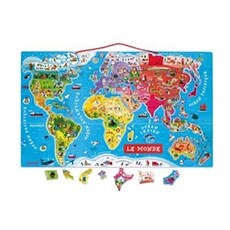 Puzzle Monde magnétique 92 pièces