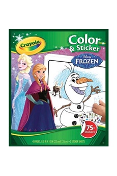 autres jeux créatifs crayola album de coloriage et autocollants frozen la reine des neiges