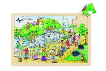 puzzle goki puzzle: une visite au zoo de 24 pièces
