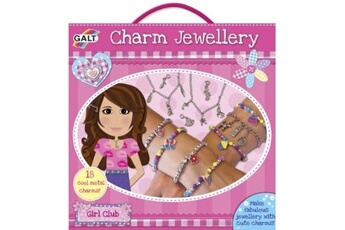 autres jeux créatifs galt - ga1003505 - kit de loisir creatif - girl club - bijoux charms