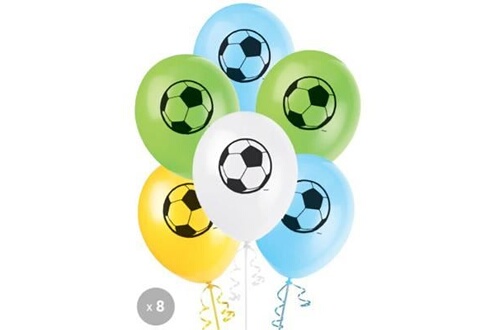 Article et décoration de fête Uunique 8 Ballons Foot - Décoration