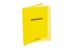 GENERIQUE 1 cahier piqûres avec couverture polypropylène 17 x 22 cm jaune, 96 pages, grands carreaux majuscule 28792 photo 1