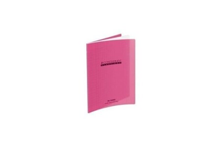 Autres jeux créatifs Hamelin - 1 cahier grands carreaux 17x22cm 96 pages - couverture polypro rose 400002770