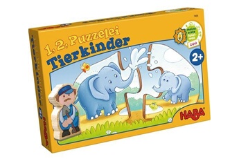 puzzle haba puzzles de forme animaux enfants 21-pièces