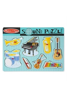 puzzle melissa & doug puzzle sonore instruments musicaux 8 pièces