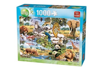 puzzle king puzzle animaux sauvages 1000 pièces 68 x 49 cm