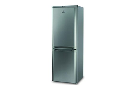 Refrigerateur congelateur en bas Indesit Réfrigérateur Congelateur en Bas NCAA 55 NX 208L 43dB Autonome Froid Statique Mécanique Pose Libre Verre Gris