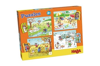 puzzle haba puzzle pour enfants les saisons 8 pièces