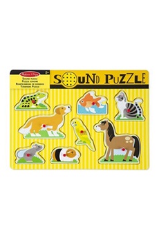puzzle melissa & doug puzzle sonore animaux domestiques