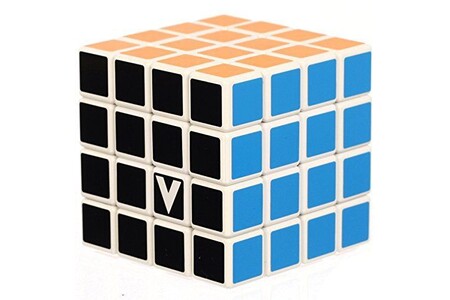Puzzle V-cube 4 Cube Toy, White