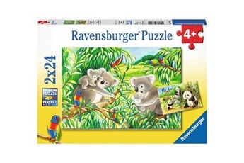 puzzle alpexe puzzle 2x24 p mignons koalas et pandas