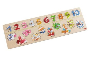 puzzle haba puzzle en bois beastly counting fun 21-pièces