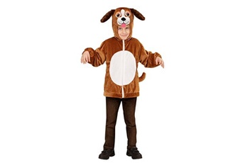 déguisement enfant widmann 97471 - veste costume de chien en peluche pour enfant avec capuche et masque