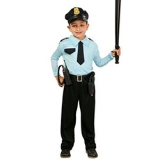 déguisement policier garçon - 7/9 ans - bleu - guirca 82731