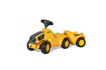 autres jeux d'éveil rolly toys tracteur a pedale + remorque rollyminitrac volvo