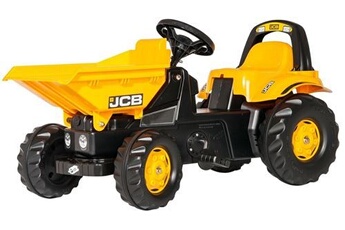 autres jeux d'éveil rolly toys tracteur escaliers rollykid dumper jcb jaune junior