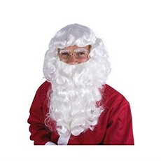 47520 - Perruque Et Barbe de Père Noël - Taille Unique