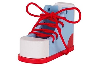 autres jeux d'éveil goki chaussure à lacer multicolore, 58784, bleu/rouge/blanc