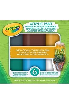 autres jeux créatifs crayola kit créatif acrylic paint couleurs de la terre